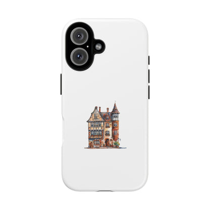 Artistic Phone Case with Vintage House Design