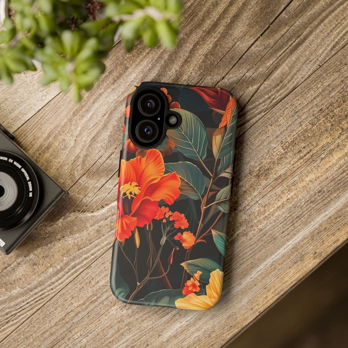 Colorful Floral Phone Case, Tough Cases, Vibrant Smartphone Cover, Gift for Nature Lovers, Summer Vibes, Unique Phone Accessory