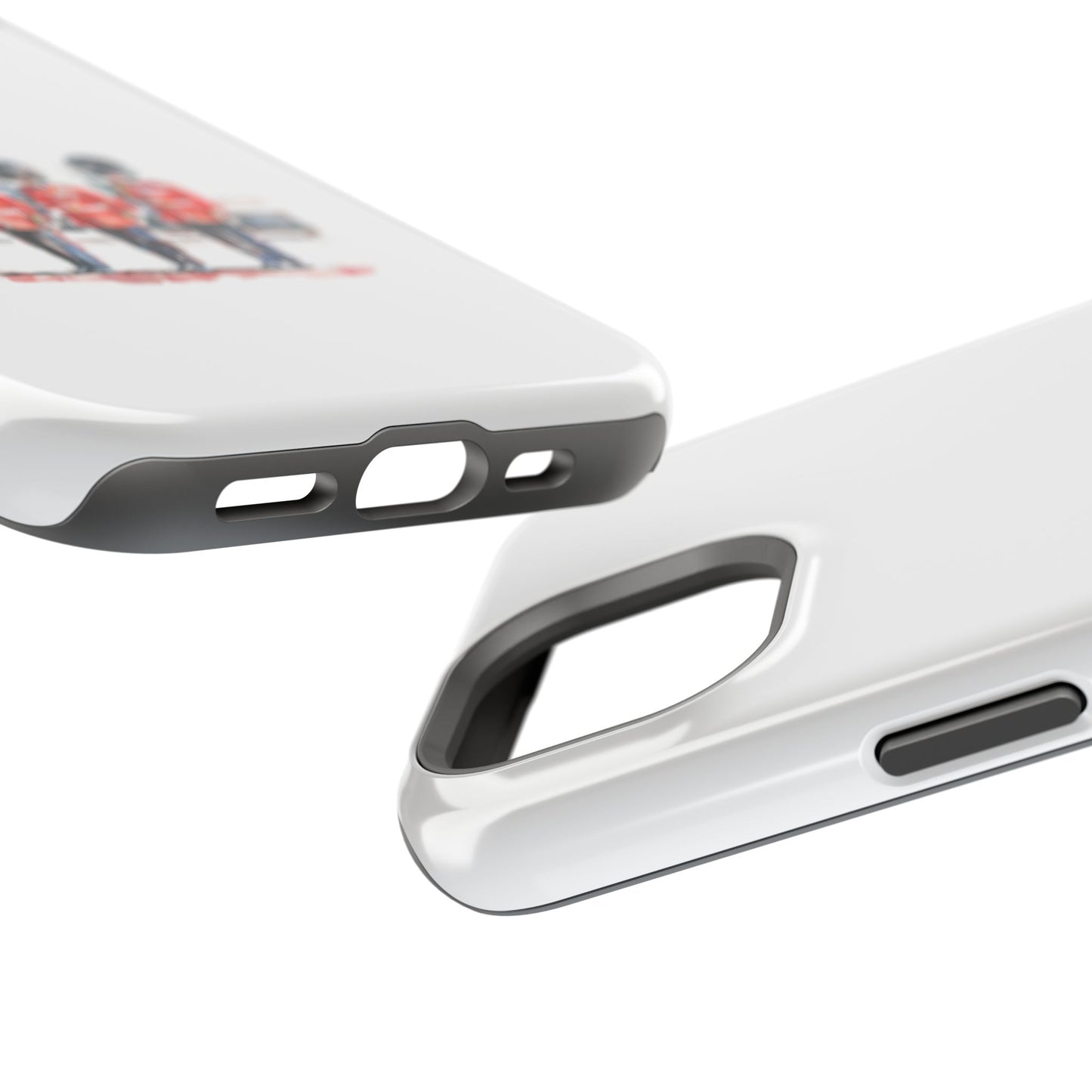 Stylish Magnetic Phone Case with Guards Design, Fun Phone Cover, Unique Gifts for Tech Lovers, Elegant Protection for All Phones