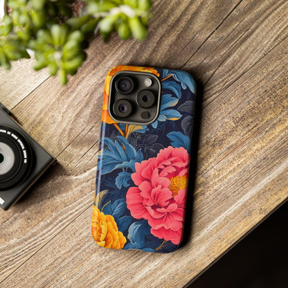 Floral Phone Case, Tough Cases, Stylish Mobile Cover, Gifts for Her, Phone Accessories, Unique Flower Design