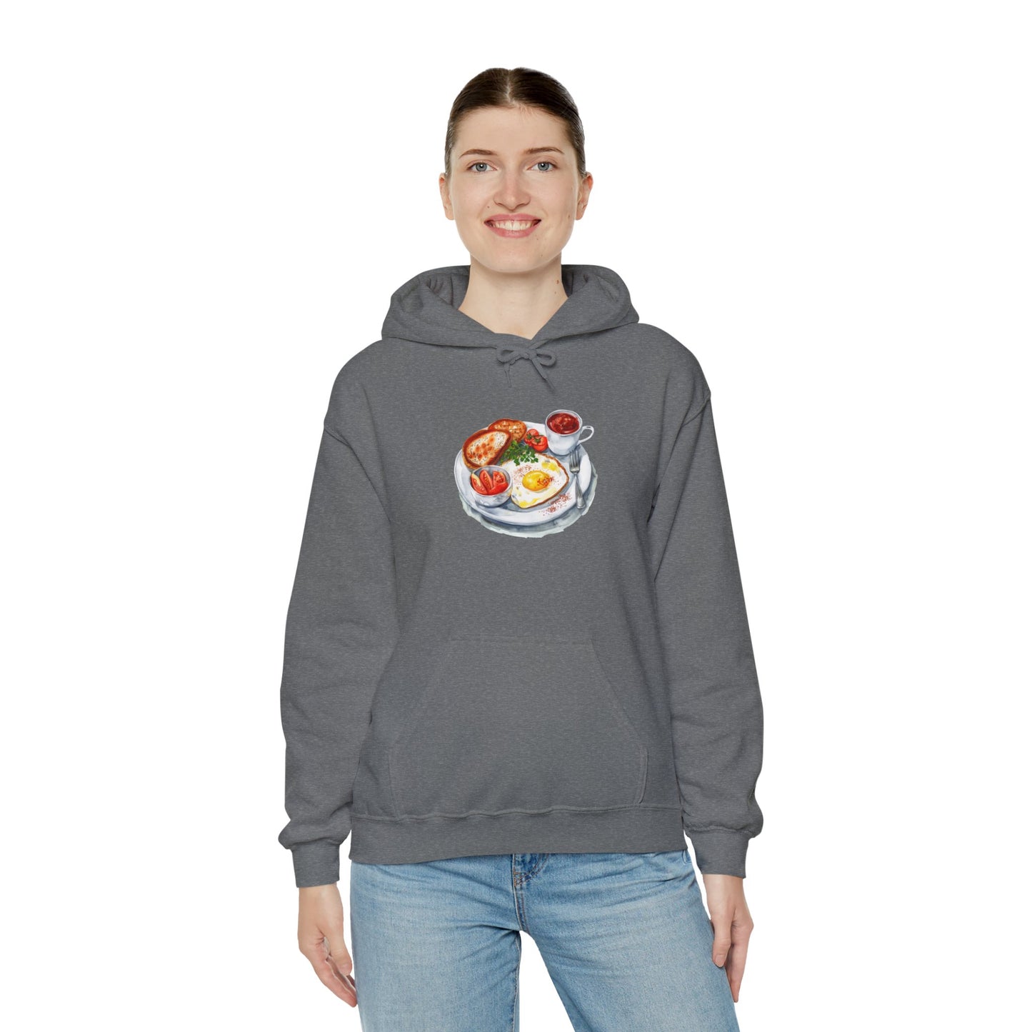 Unisex Heavy Blend™ Hooded Sweatshirt - Dine Like a Monarch - Classic Royal Dishes of Britain