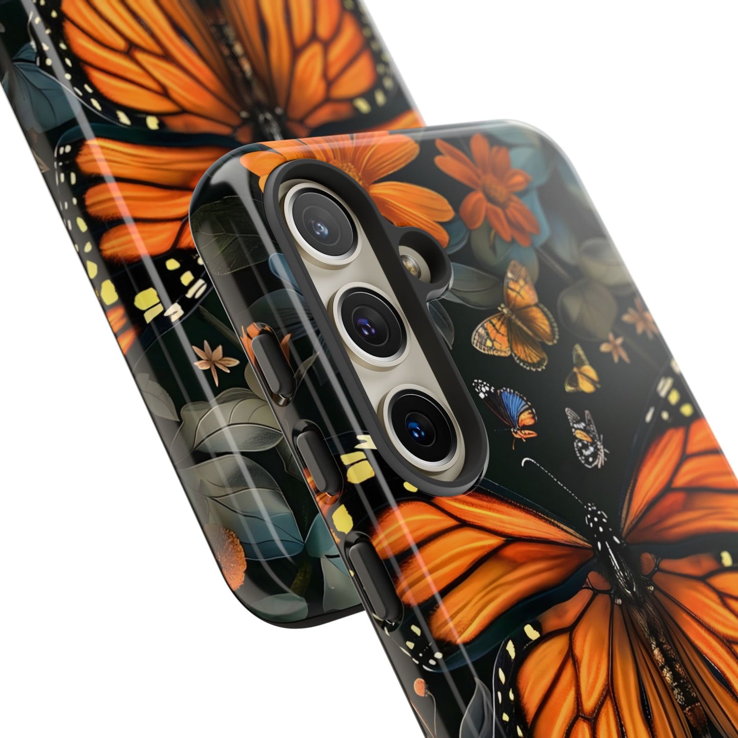 Monarch Butterfly Phone Case, Tough Cases, Nature Lover Gift, Floral Mobile Cover, Eco-Friendly Phone Accessory, Butterfly Design