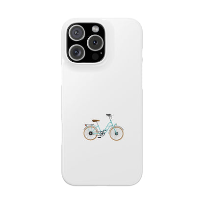 Vintage Bicycle Slim Phone Case, Phone Cover, Aesthetic Phone Accessory, Customizable Gift, Eco-Friendly Case