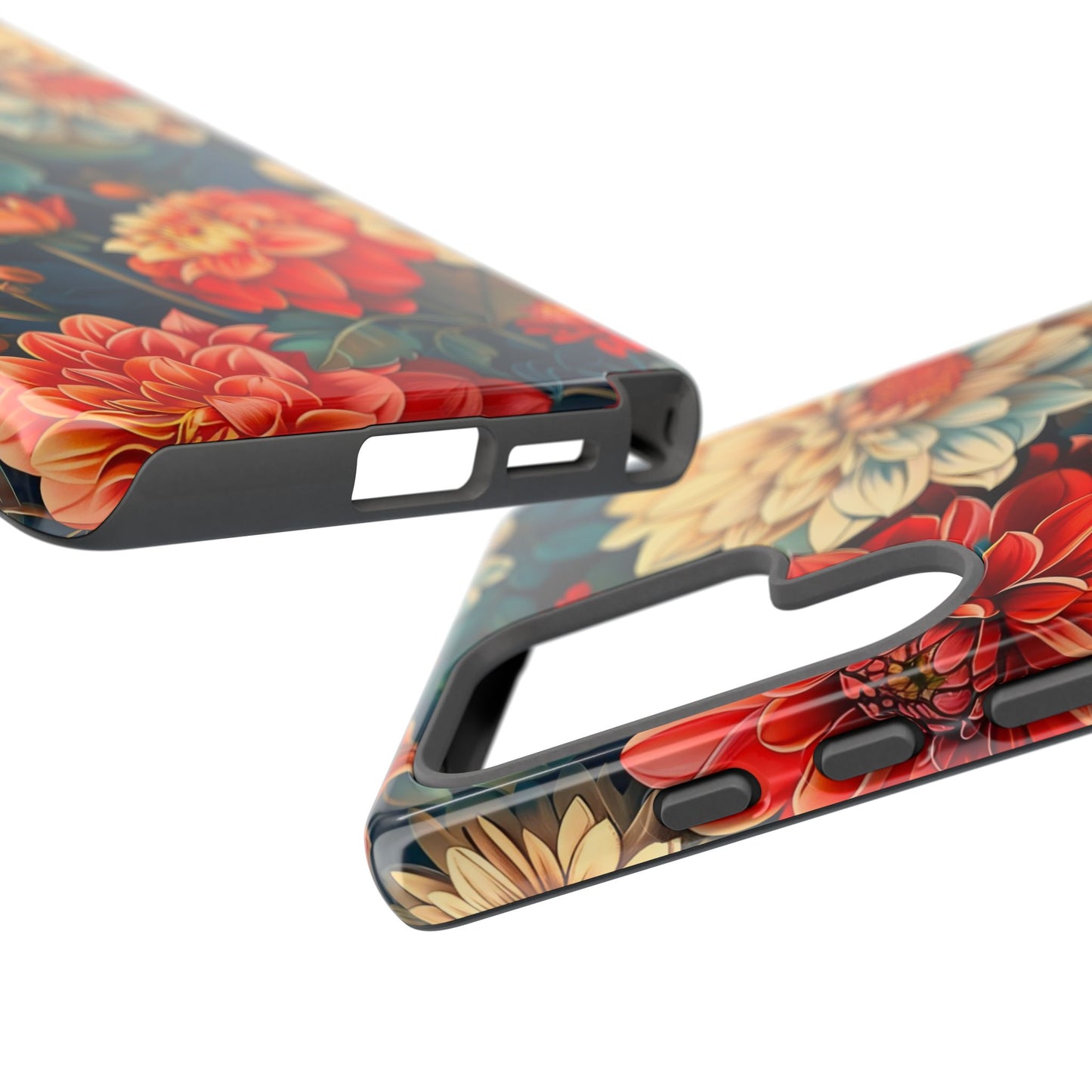 Floral Phone Case - Vibrant Tough Cases, Stylish Floral Cell Phone Cover, Gift for Her, Trendy Phone Accessory, Flower Design
