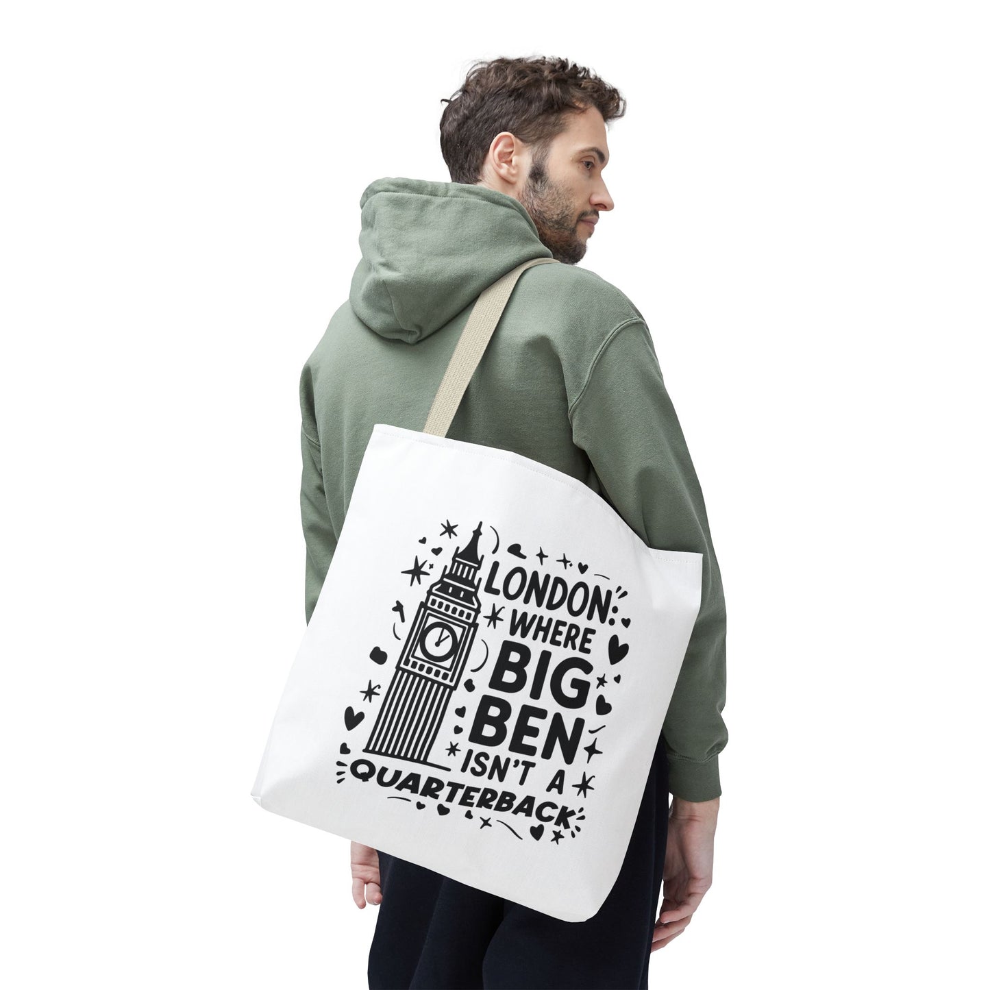 London-Themed Tote Bag, Perfect for Travelers, Gifts for Friends, Everyday Use, London Souvenir, Unique Tote Bag