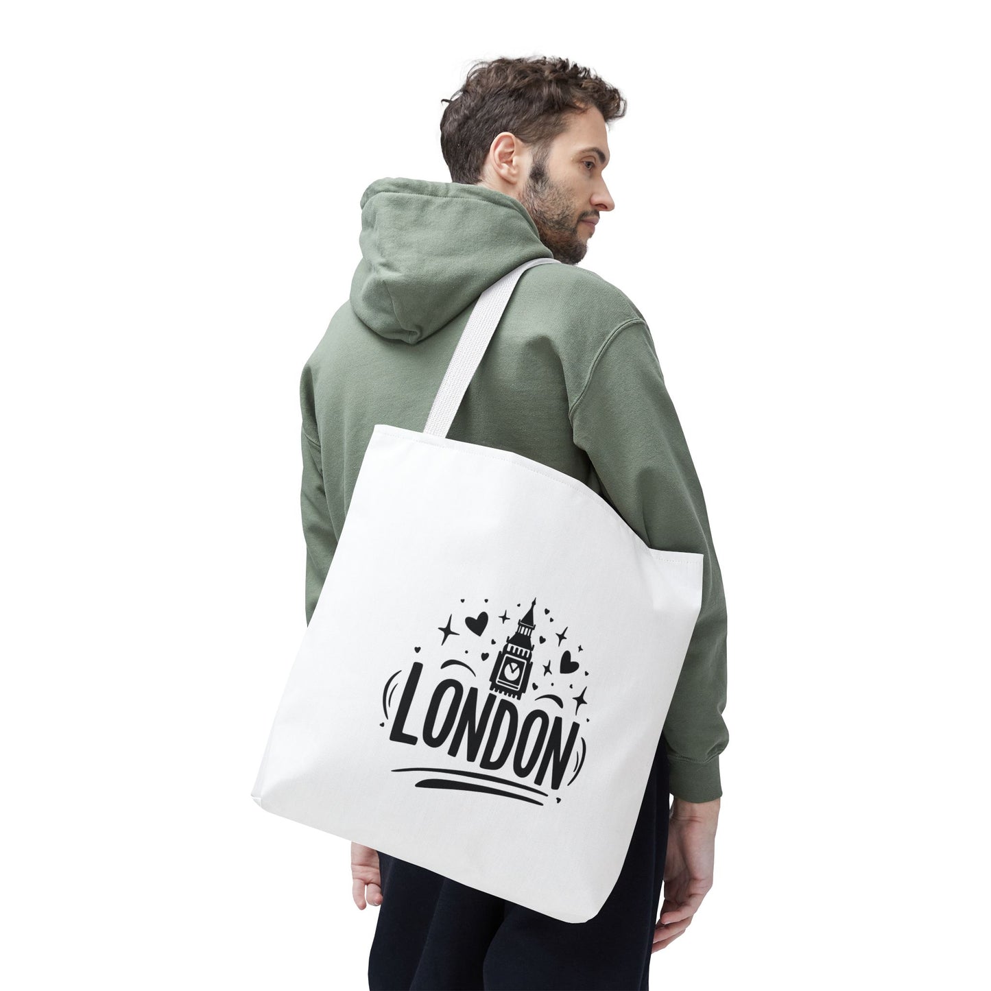London-Themed Tote Bag | Stylish, Unique Bag for Travelers, Beach, Shopping, Gifts, or Everyday Use