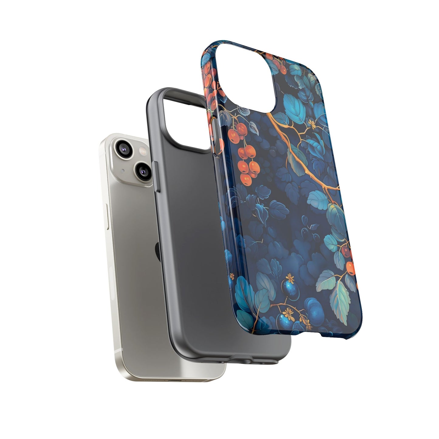 Artistic Phone Case with Floral Design, Tough Cases for iPhone, Nature-Inspired Accessory, Unique Gift for Her, Protective Cover