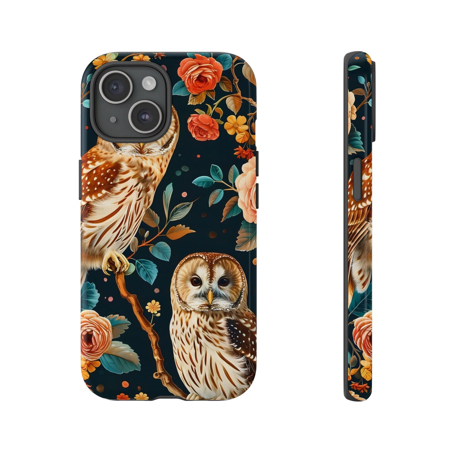 Owl Phone Case with Floral Design, Tough Phone Cover for Nature Lovers, Gift for Bird Enthusiasts, Stylish Protection for Smartphones, [...]