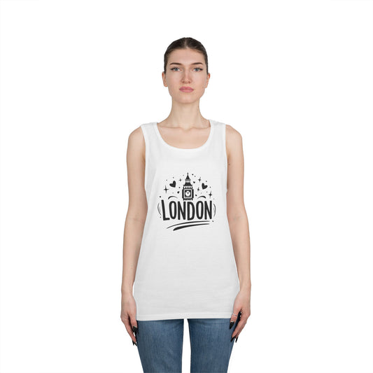 Unisex Heavy Cotton Tank Top - Stylish London