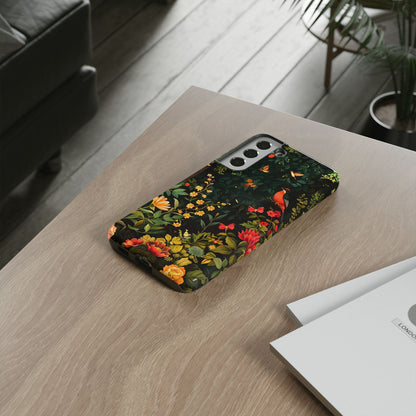 Floral Tough Phone Case, Nature-Inspired Design, Ideal for Garden Lovers, Gift for Birthdays, Christmas, Eco-Friendly Accessory