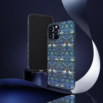 Bird and Floral Pattern Phone Case, Tough Cases, Gift for Nature Lovers, Eco-friendly, Custom Phone Accessories, All-Occasion