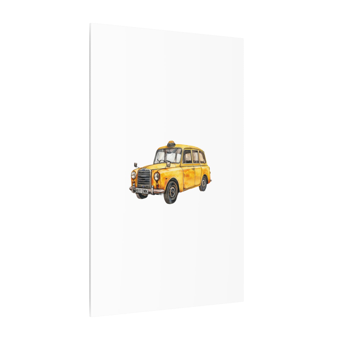Vintage Taxi Matte Canvas, Stretched, 0.75" (Multi-Size)