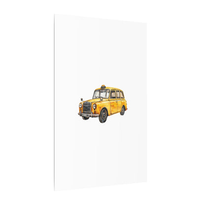Vintage Taxi Matte Canvas, Stretched, 0.75" (Multi-Size)