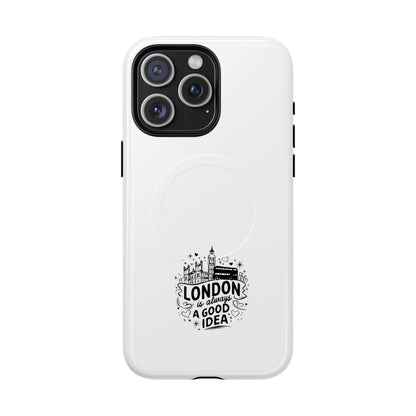 Tough Magnetic Phone Cases - London Is Always A Good Idea, Custom Phone Covers, Travel Gifts, Modern Phone Cases, Durable Cases, [...]