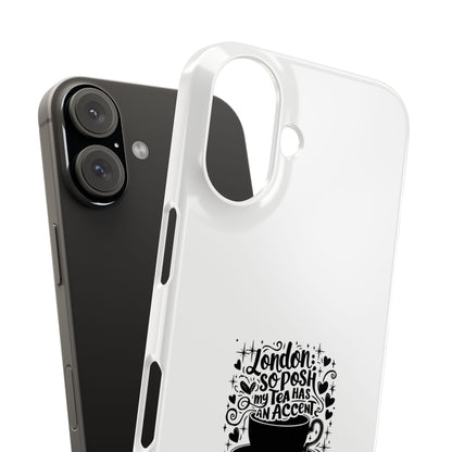 Coffee Lover Slim Phone Cases, Custom Smartphone Cover, Gifts for Coffee Enthusiasts, Unique Accessories, Birthday Gift Idea
