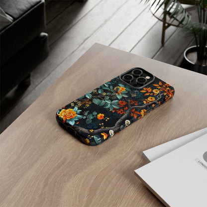 Floral Phone Case | Tough Cases, Protective Cover, Gift for Her, Autumn Vibes, Floral Phone Accessory, Unique Design