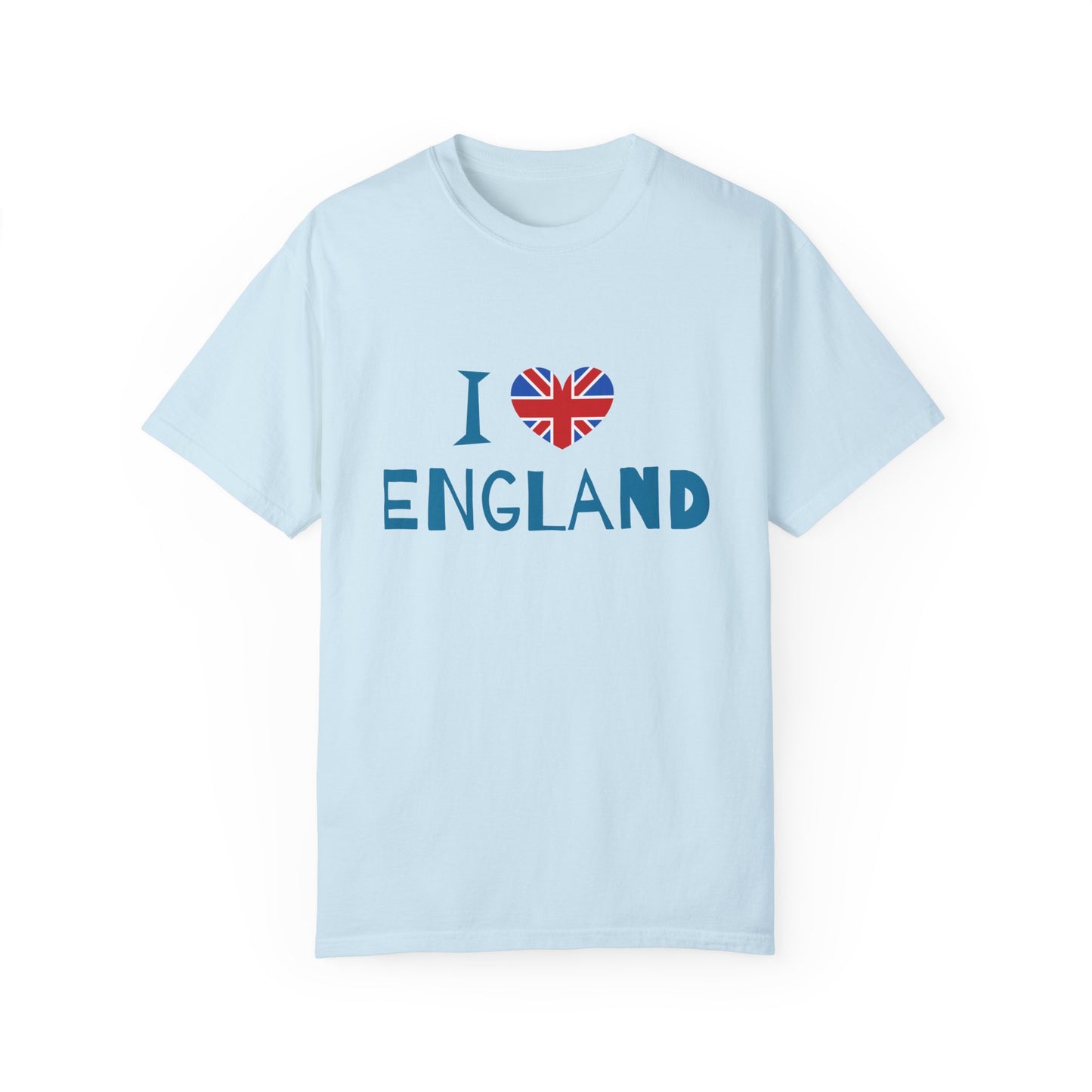 I love England Cozy Unisex Garment-Dyed T-shirt