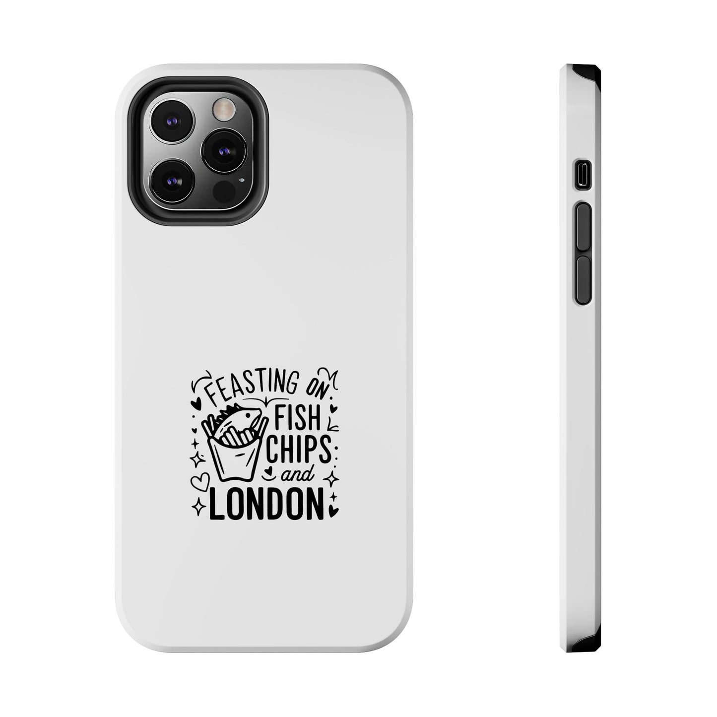 Feasting on Fish & Chips Tough Phone Case - London Inspired Design
