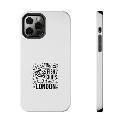 Feasting on Fish & Chips Tough Phone Case - London Inspired Design