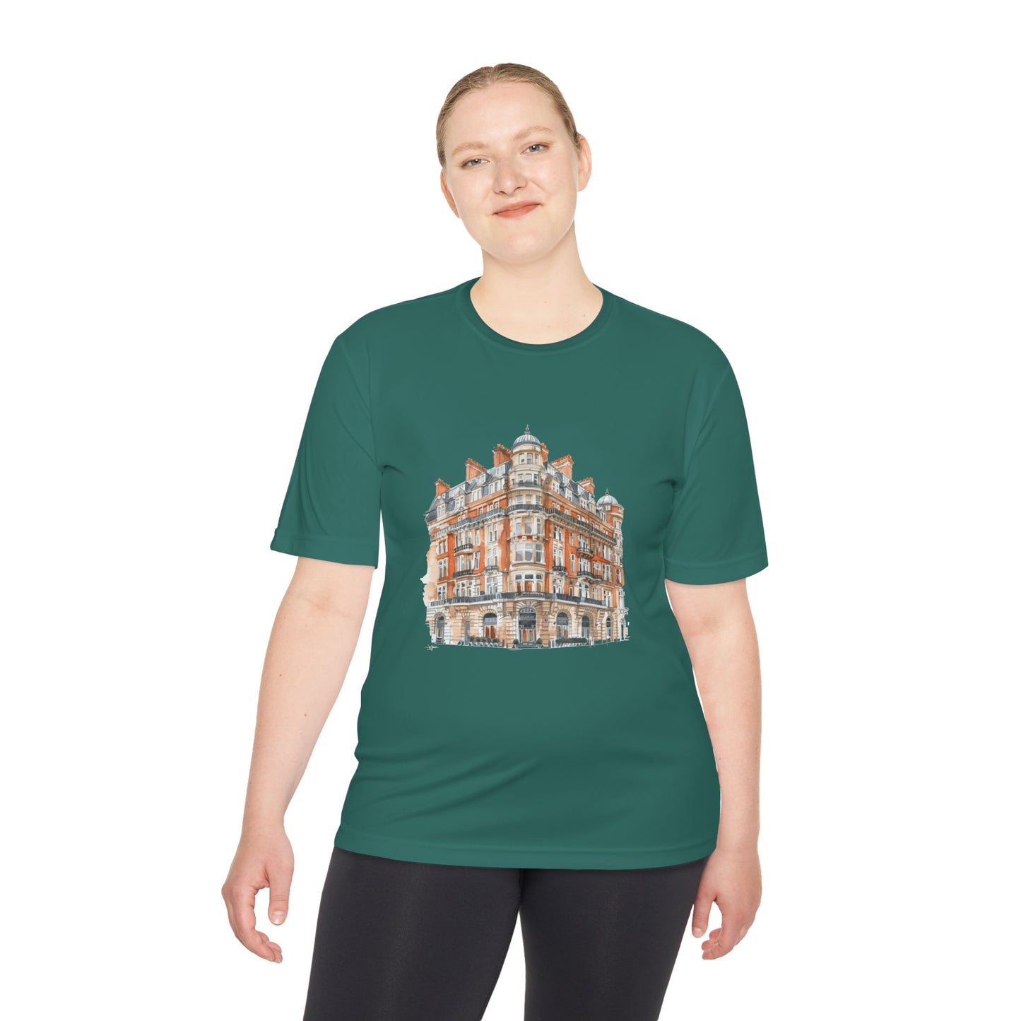Unisex Moisture Wicking Tee - Perfect for Travel Lovers and Active Lifestyles - Cityscape