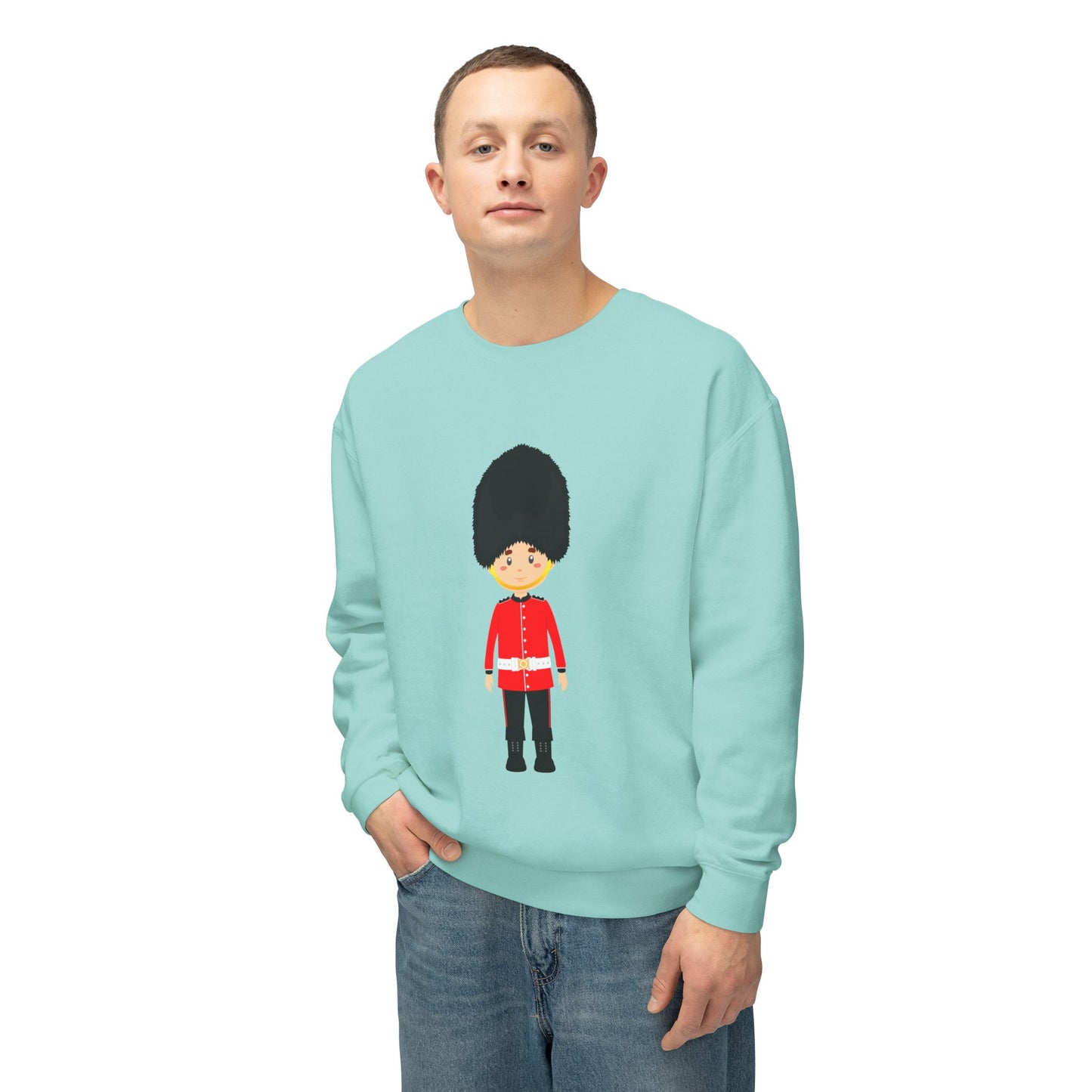 Unisex Lightweight Crewneck Sweatshirt - British Soldier Military Elegance and Honorable