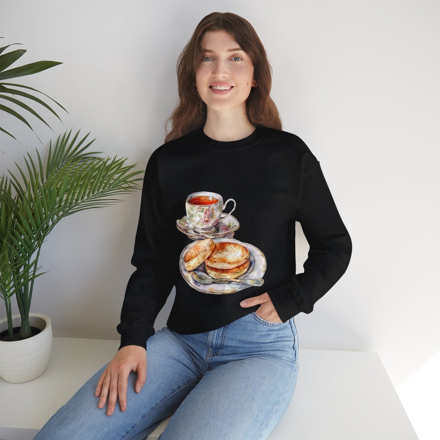 Unisex Heavy Blend™ Crewneck Sweatshirt - From Pies to Puddings - Classic British Dishes