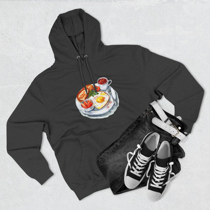 Three-Panel Fleece Hoodie - Dine Like a Monarch - Classic Royal Dishes of Britain