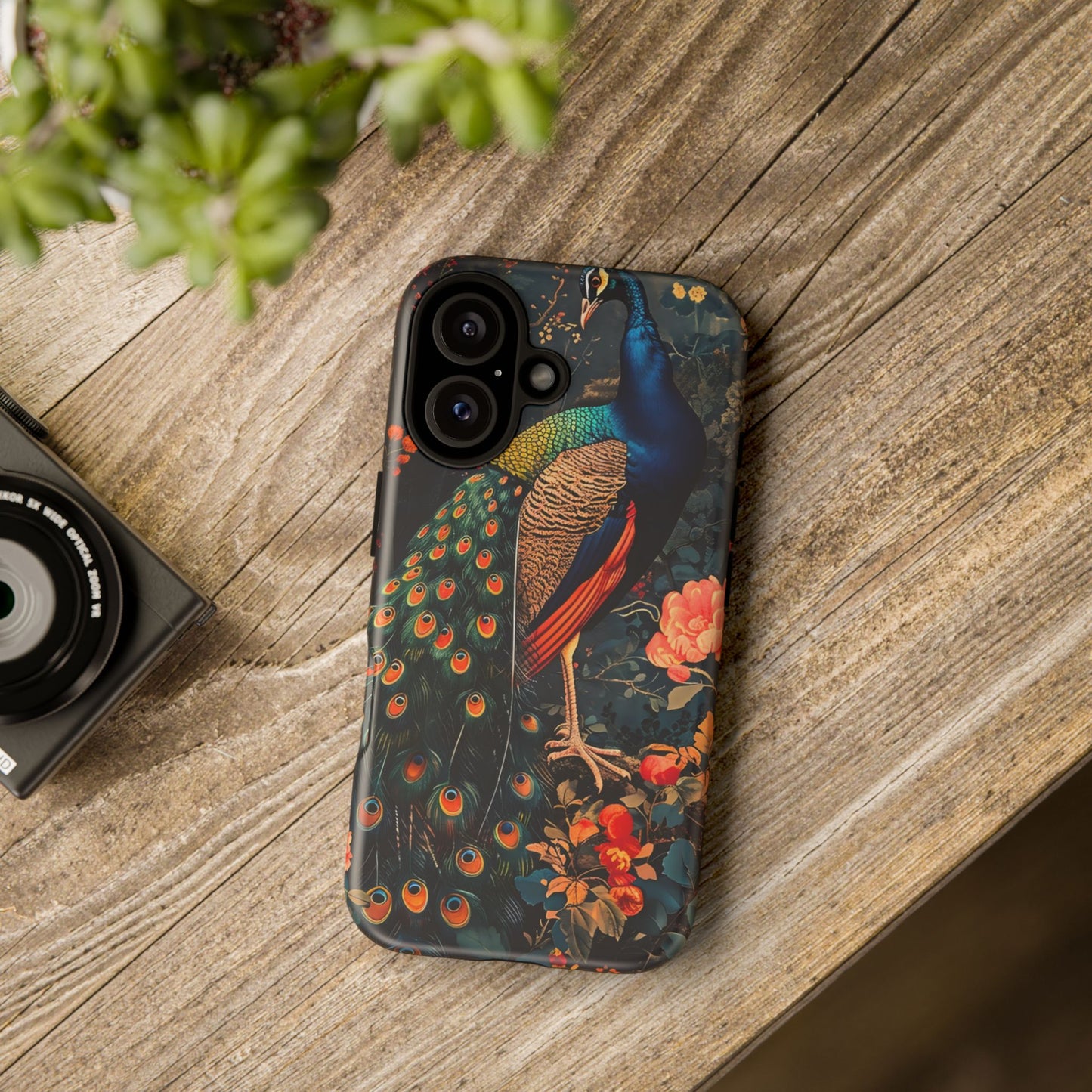 Peacock Phone Case - Artistic Floral Design, Tough Covers for iPhone, Stylish Mobile Accessories, Gift for Nature Lovers, Unique Cell [...]
