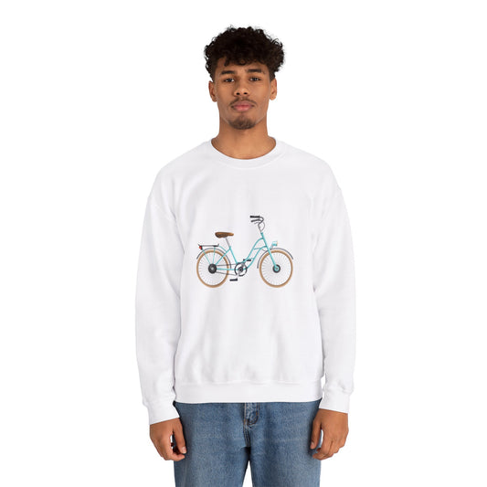 Unisex Heavy Blend™ Crewneck Sweatshirt Adorable - London's Style Classic Bicycle