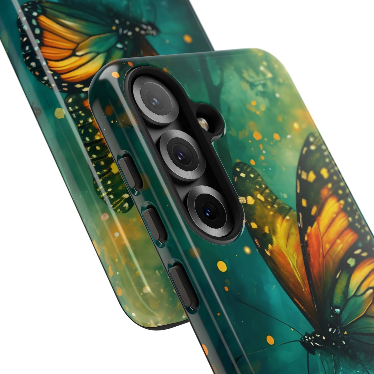 Colorful Butterfly Phone Case, Tough Cases for iPhone and Samsung, Cute Tech Accessories, Nature Lovers Gift, Vibrant Floral Design