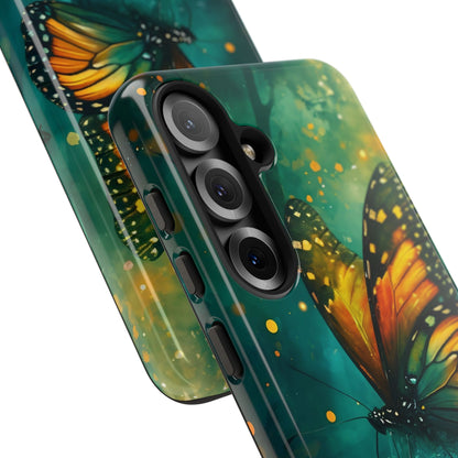 Colorful Butterfly Phone Case, Tough Cases for iPhone and Samsung, Cute Tech Accessories, Nature Lovers Gift, Vibrant Floral Design