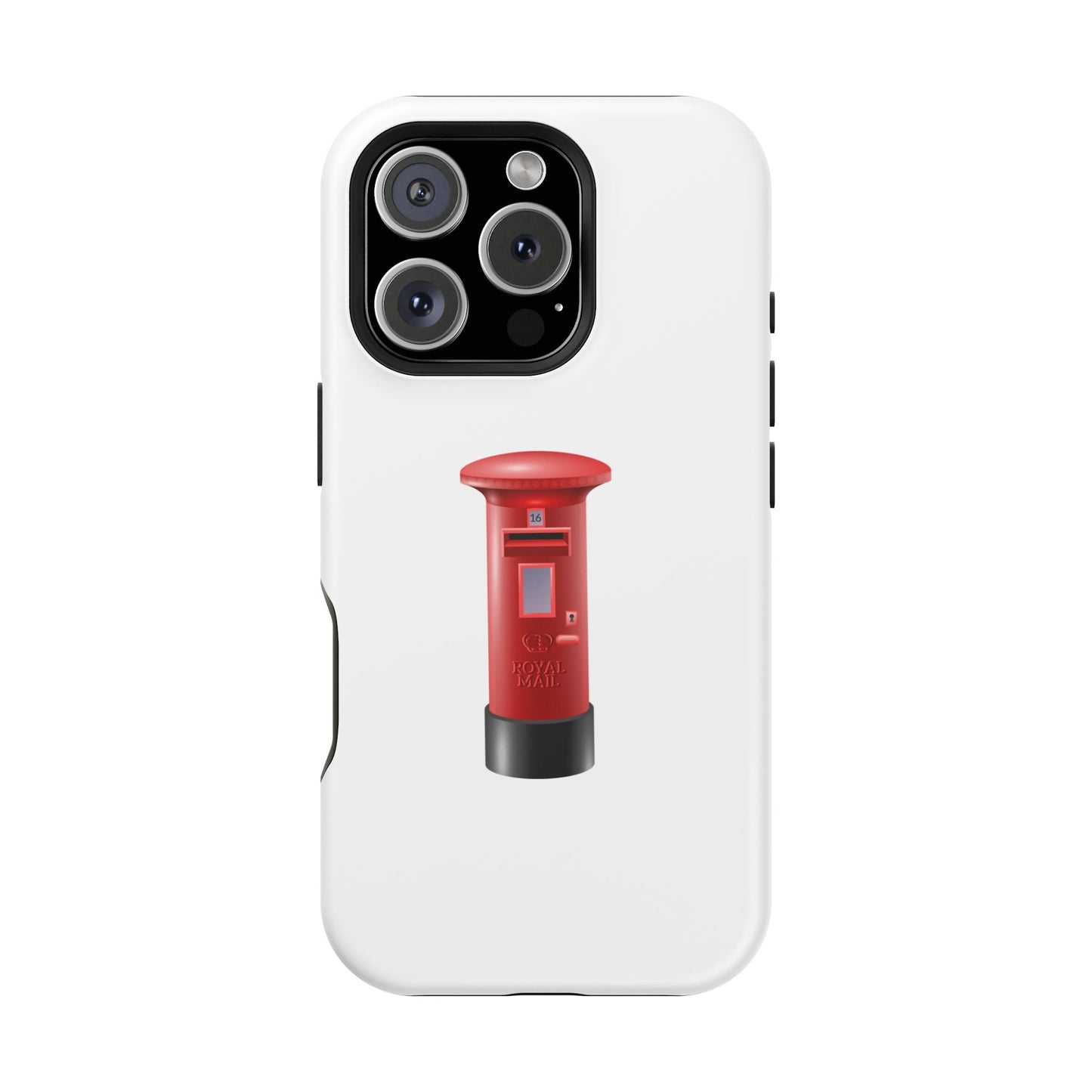 Red Post Box Magnetic Tough Case, Phone Case for Mail Lovers, Unique Gift for Stationery Enthusiasts, Postal Theme iPhone Cover, Fun Gadget