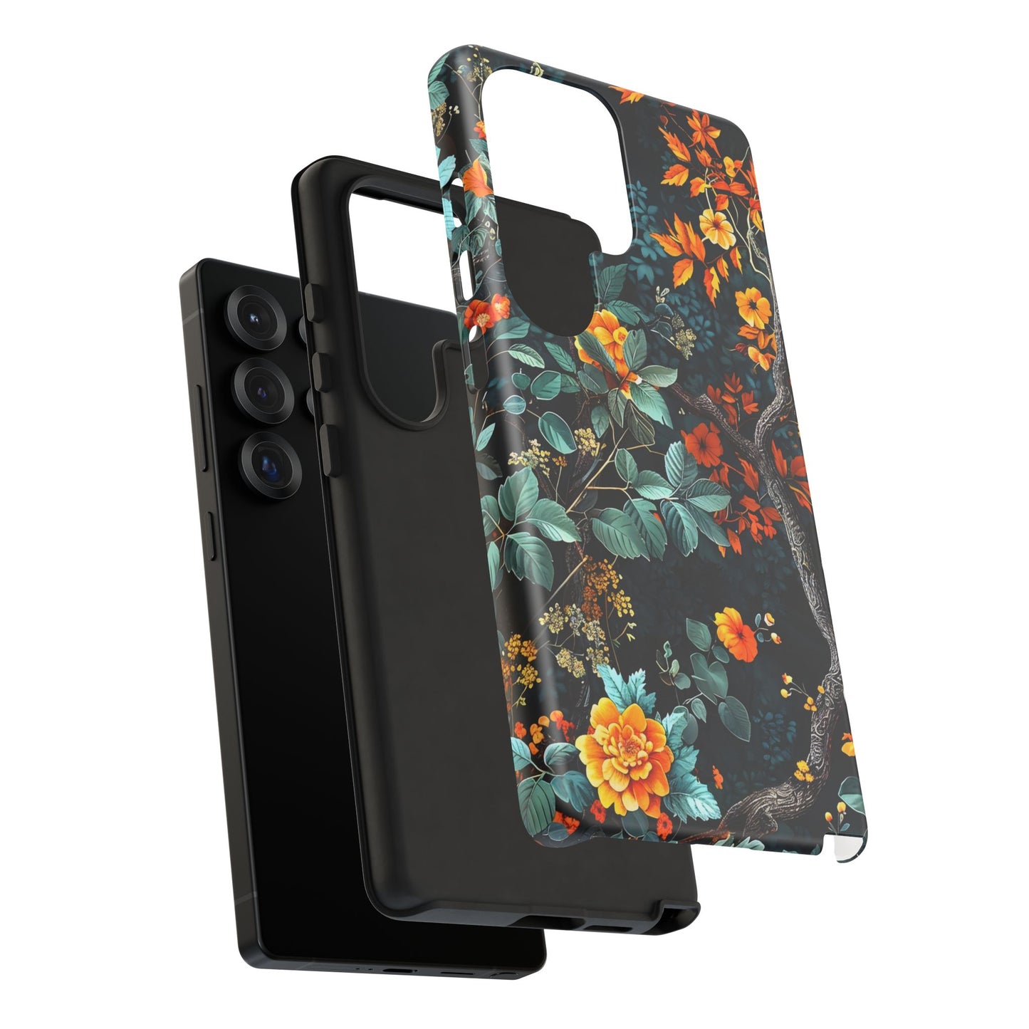 Floral Phone Case | Tough Cases, Protective Cover, Gift for Her, Autumn Vibes, Floral Phone Accessory, Unique Design