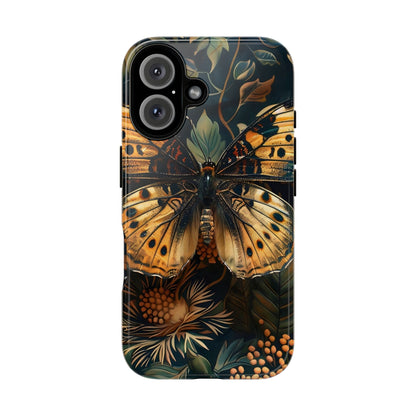 Butterfly Floral Phone Case, Tough Cases, Protective Cover, Unique Gift, Nature Lover, Art Print, Spring Decor