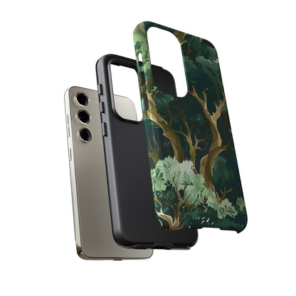 Forest Green Phone Case, Nature-Inspired Tough Cases, Eco-Friendly Gift, Outdoor Lover Accessory, Unique Phone Cover