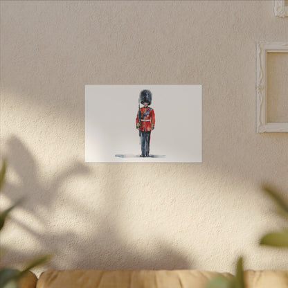 Royal Guard Canvas Art Print, British Soldier Wall Decor, Home Decoration, Gift for History Lovers, Art for Offices, Unique Wall Gallery