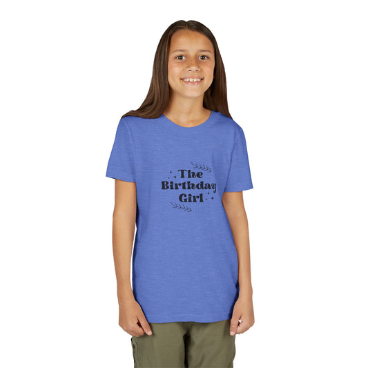 Youth Short Sleeve Tee - The Birthday Girl - Fun Celebration T-Shirt for Kids