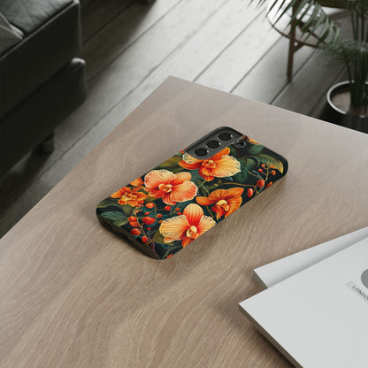 Floral Phone Case - Tough Cases, Protective Cover, Gift for Her, Smartphone Accessory, Floral Design, Nature-Inspired