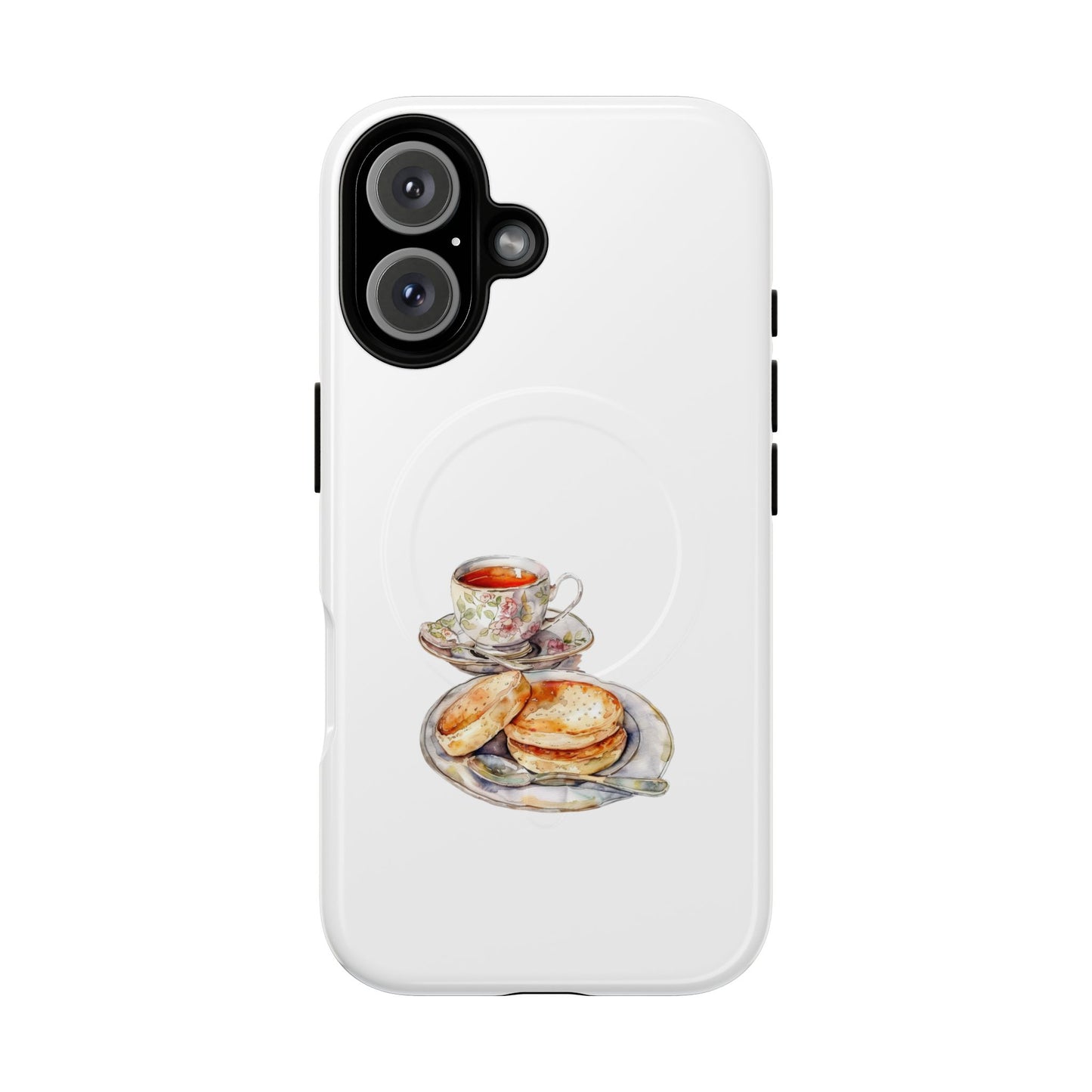 Tough Magnetic Cases with Tea and Biscuit Design - Durable Phone Accessories, Unique Gifts, Stylish Tech Gear, Tea Lover's Must-Have, [...]