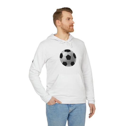 adidas Unisex Fleece Hoodie - Dynamic Football Design - Sports Passion and Energy