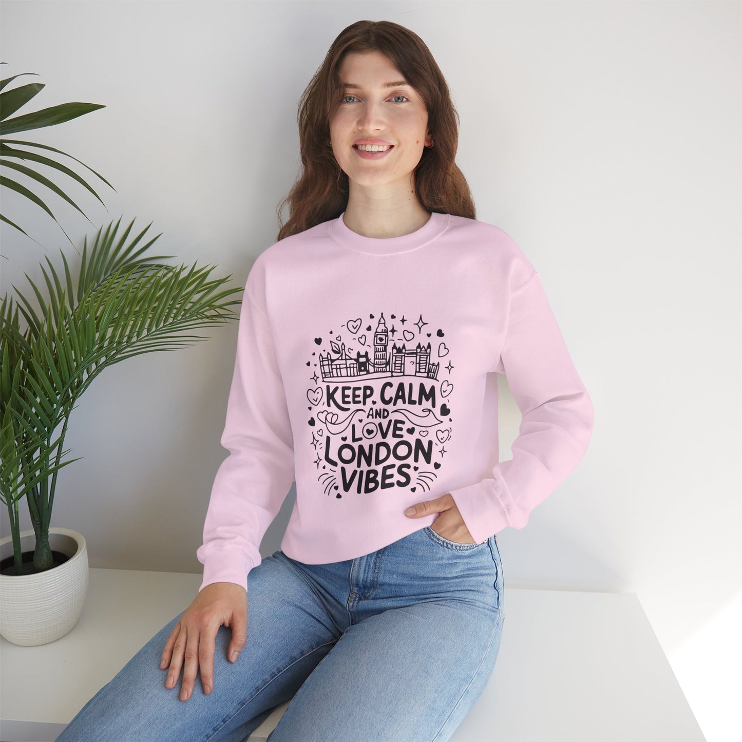 Unisex Heavy Blend™ Crewneck Sweatshirt - Trendy and Calm London Vibes