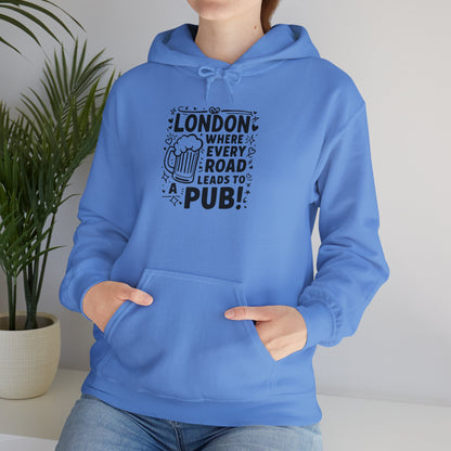 Unisex Heavy Blend™ Hooded Sweatshirt - London's Pub leading Roads