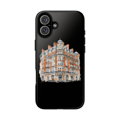Cityscape Phone Case, Tough Phone Cover, Urban Art Case, Vintage Architecture Design, Gift for Travelers, Stylish Phone Accessory