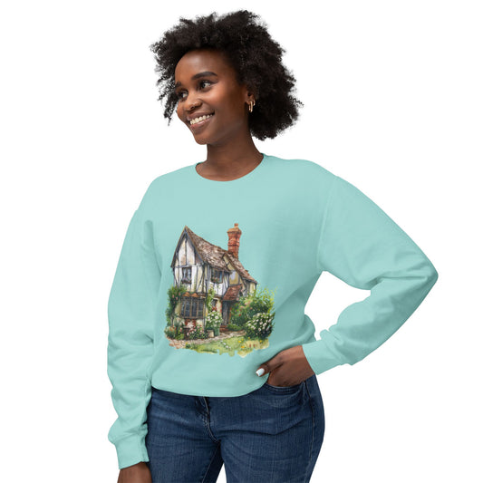 Unisex Lightweight Crewneck Sweatshirt - A Traditional British Home