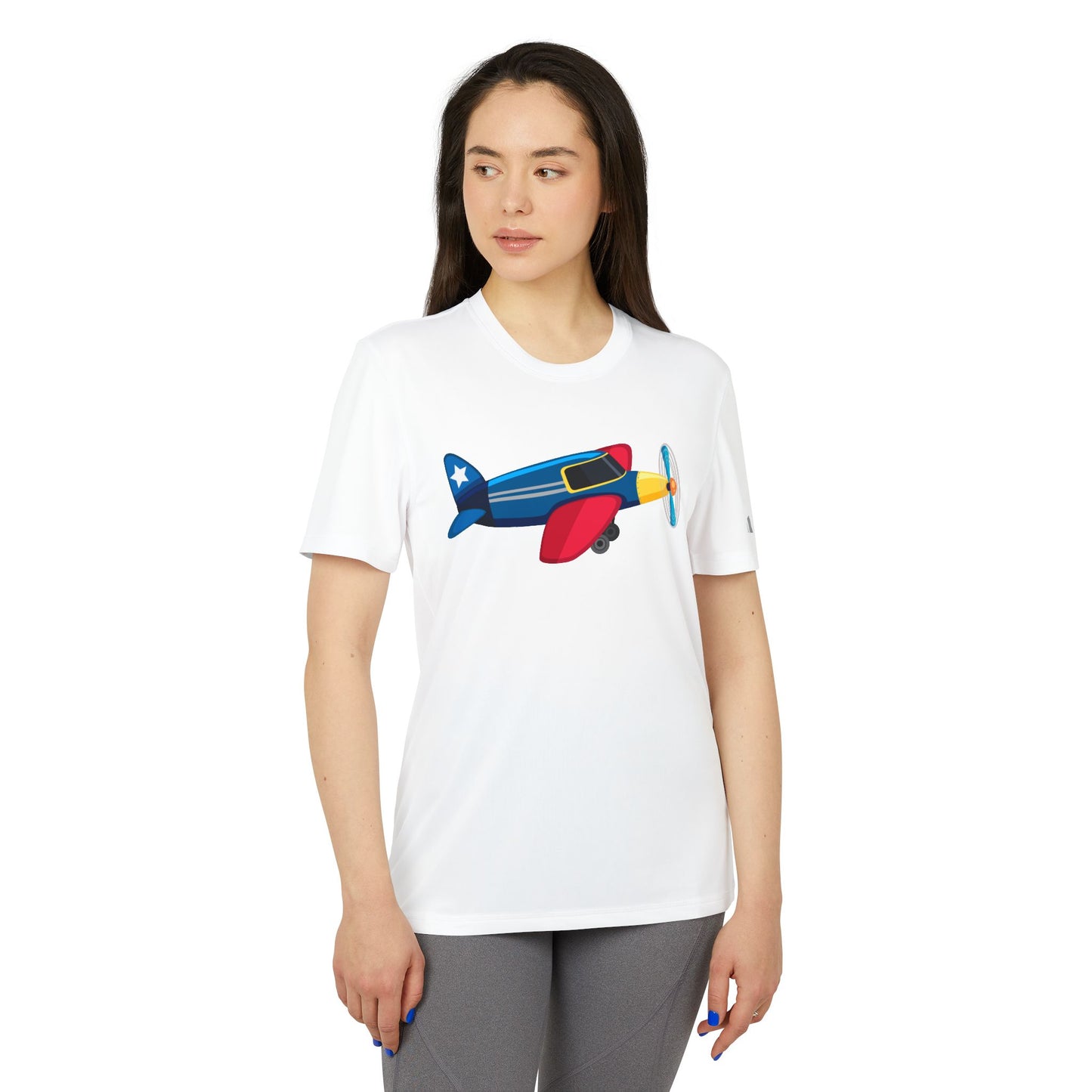 Sport T-Shirt for Adventure Lovers - Whimsical Plane - Vintage Airplane Illustration
