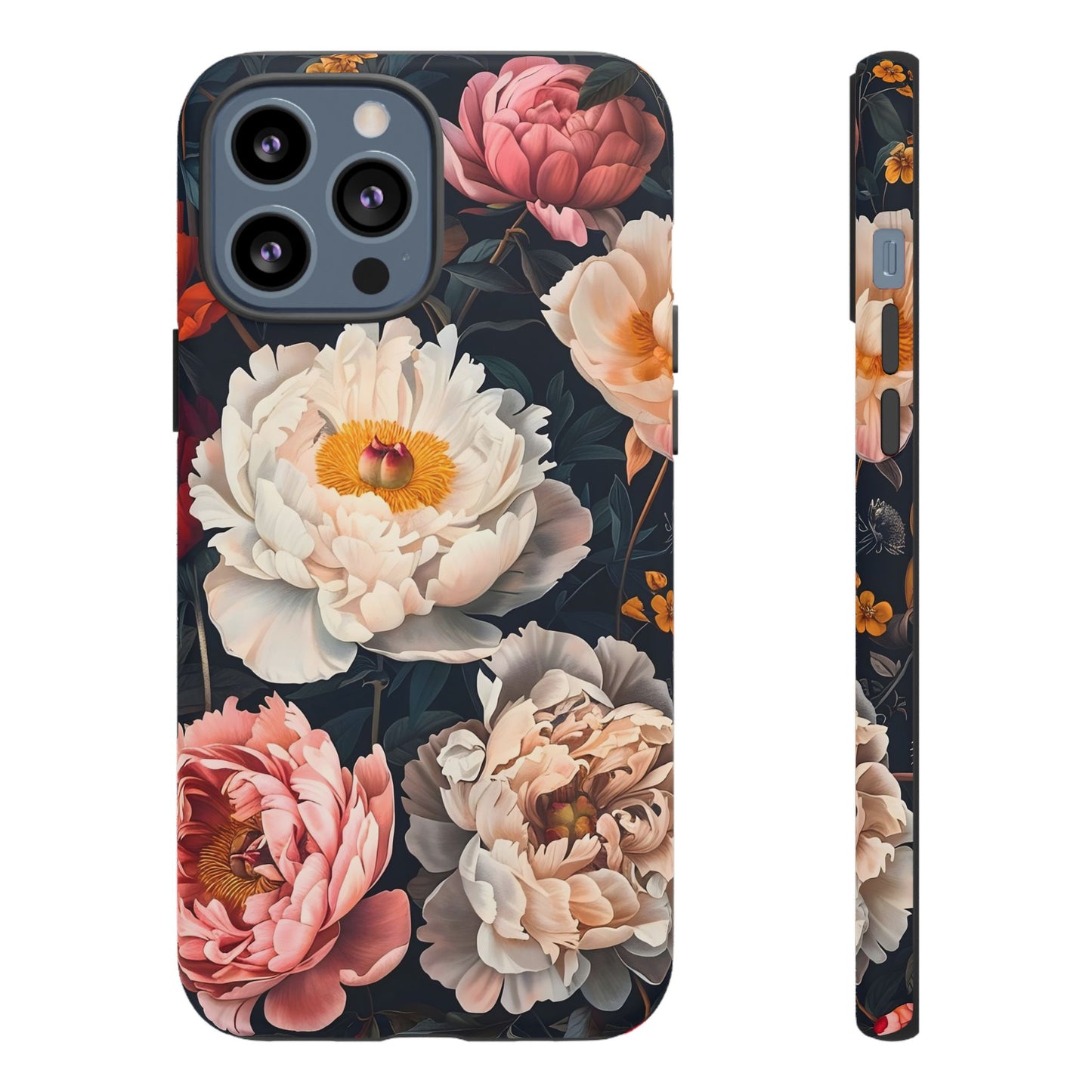 Floral Phone Case, Tough Phone Cover, Flower Design, Unique Gift for Her, Trendy Accessory, Spring Decor