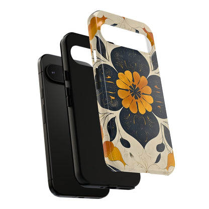 Floral Phone Case - Tough Cases, Botanical iPhone Cover, Vintage Flower Design, Durable Smartphone Protection, Unique Gift Idea