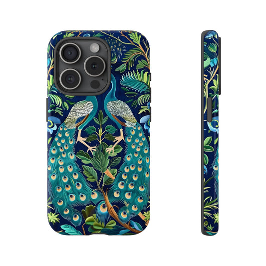 Peacock Tough Phone Case - Colorful Protective Cover, Nature Lover Gift, Stylish Accessory for Celebrations
