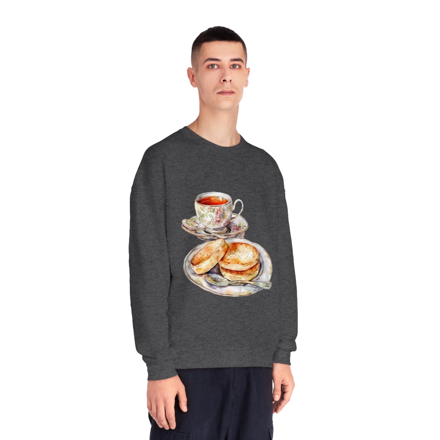 Unisex NuBlend® Crewneck Sweatshirt - British Royal Feast Opulent Dining Fit for Royalty
