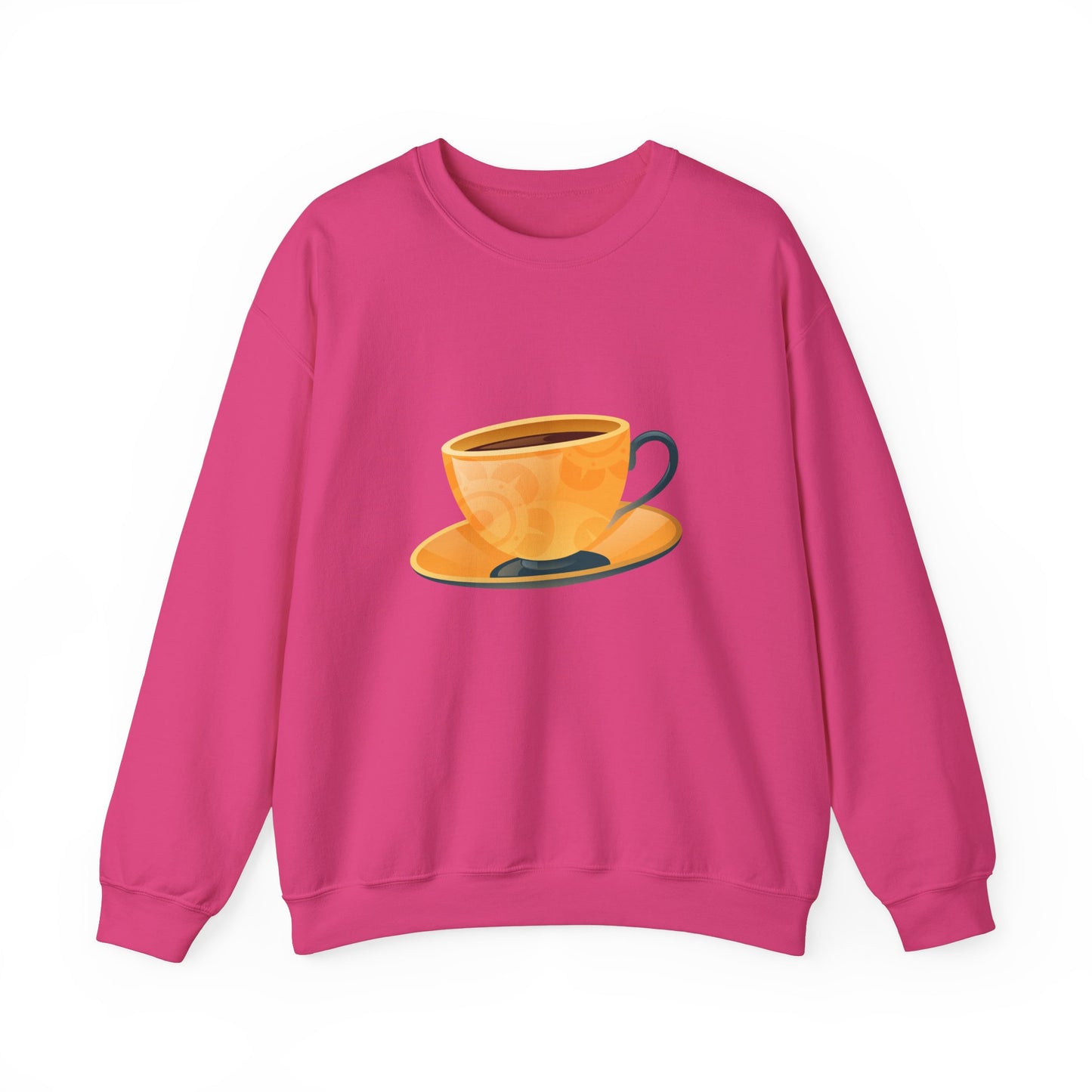 Unisex Heavy Blend™ Crewneck Sweatshirt Lightweight - Elegant British Tea Cup Classic Tea Time Style